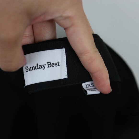 Aritzia Sunday Best Nora Skirt High-rise A-line Mini in Black Size 2XS - Picture 4 of 7